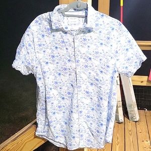 Seer Sucker Button Up by Denim and Flower Men's Large